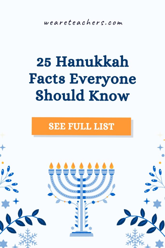How much do you know about the Jewish Festival of Lights? We've put together this list of Hanukkah facts to celebrate the holiday!