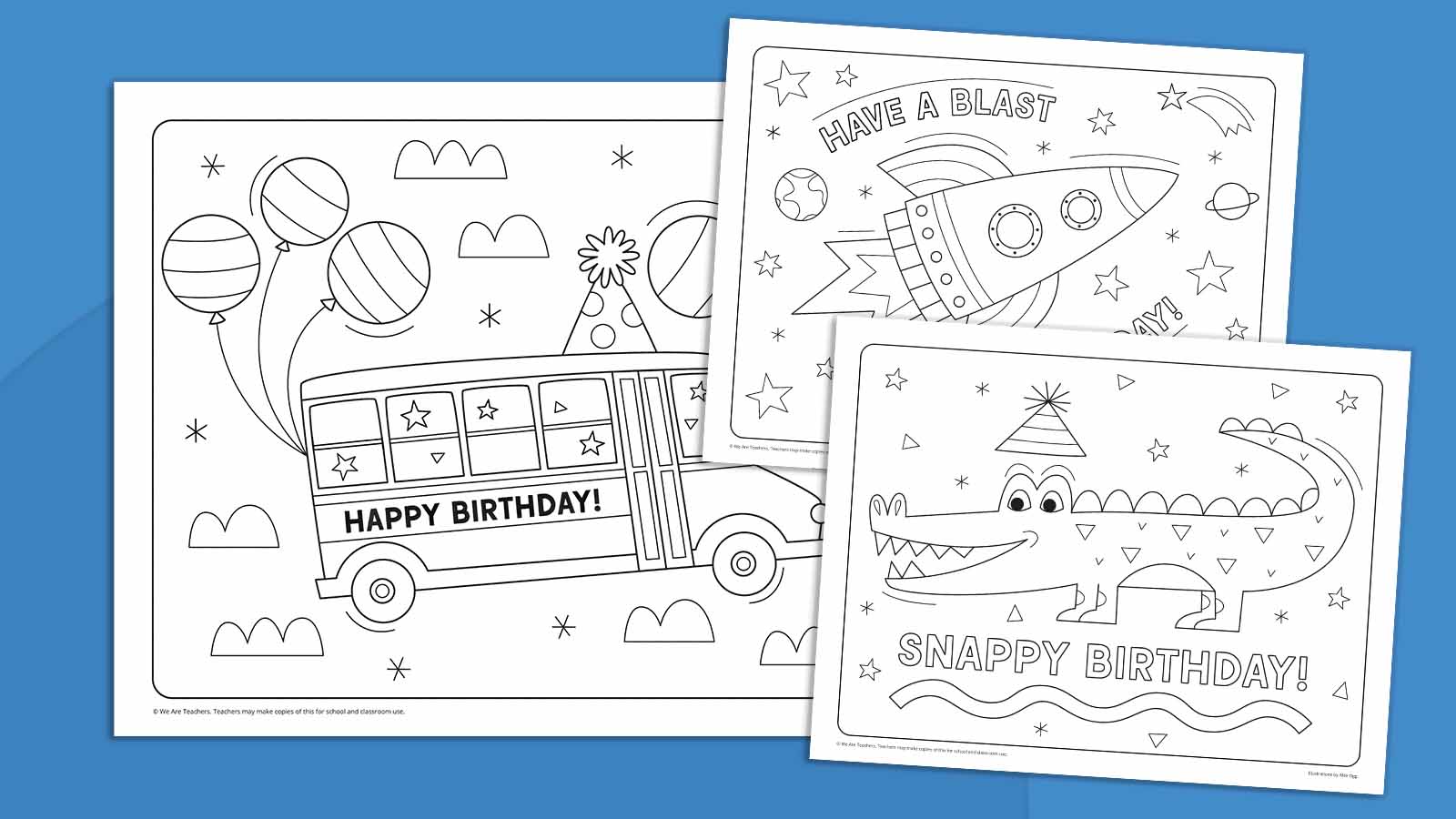 Happy Birthday Coloring Pages Feature