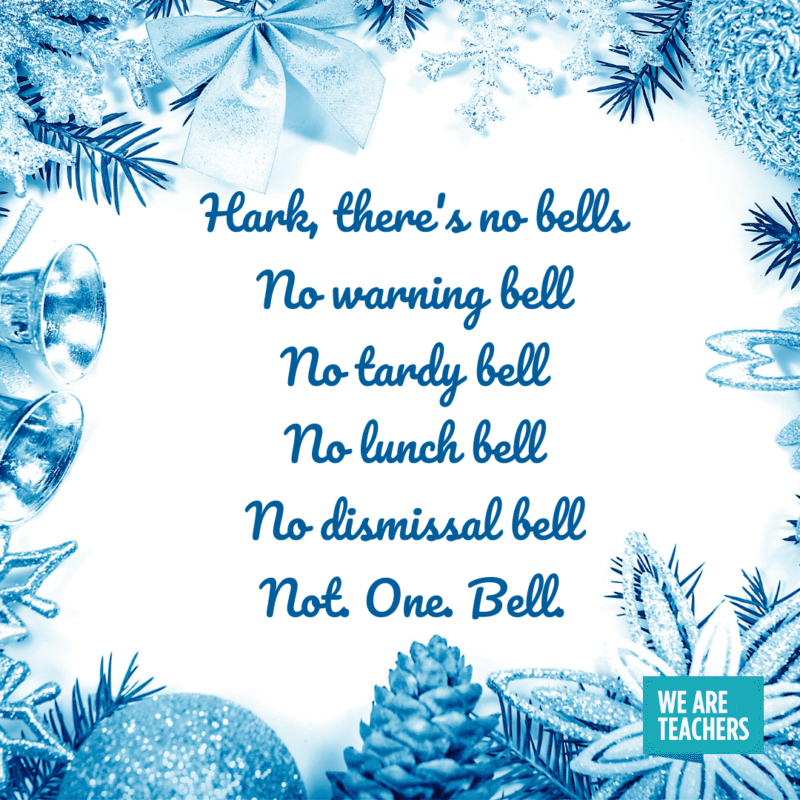 Honest holiday card for teacher