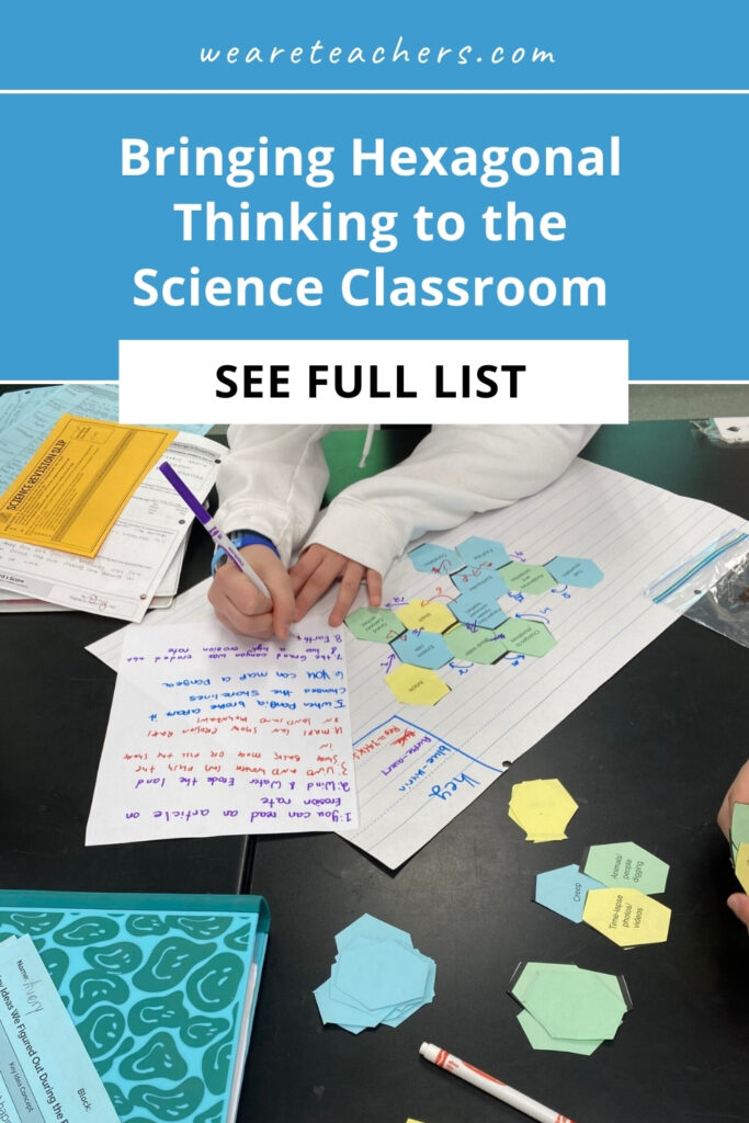 Have you heard of hexagonal thinking yet? This activity is buzzing in humanities classrooms. Now see how it can be adapted for science!