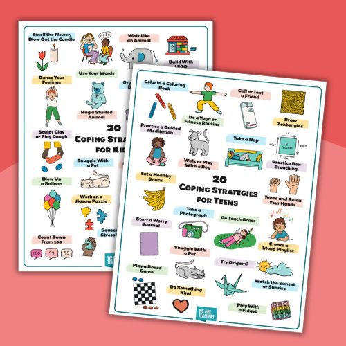 social-emotional learning activities - coping strategies for kids printable example