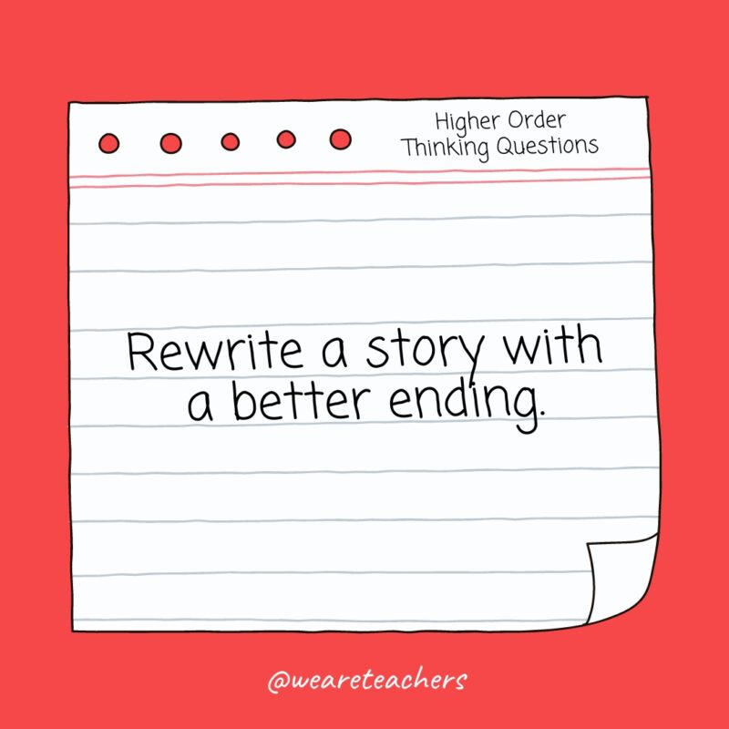 Rewrite a story with a better ending.