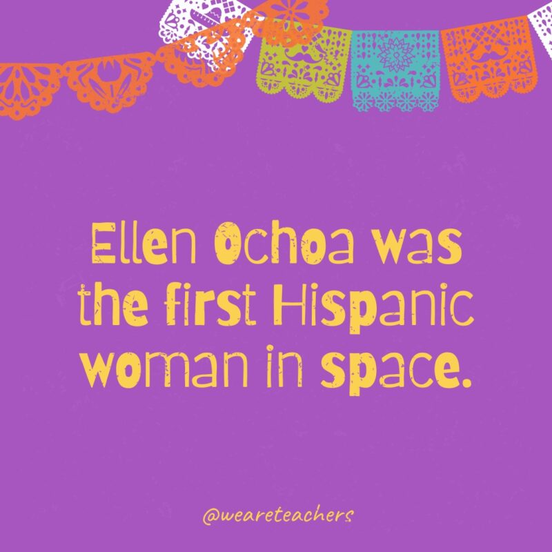 كانت إلين أوتشوا أول امرأة من أصل إسباني تسافر إلى الفضاء.