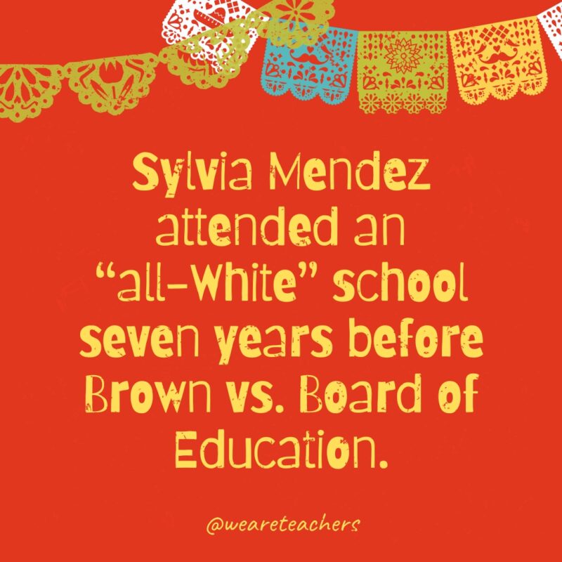 Sylvia Mendez attended an “all-White” school seven years before Brown vs. Board of Education.