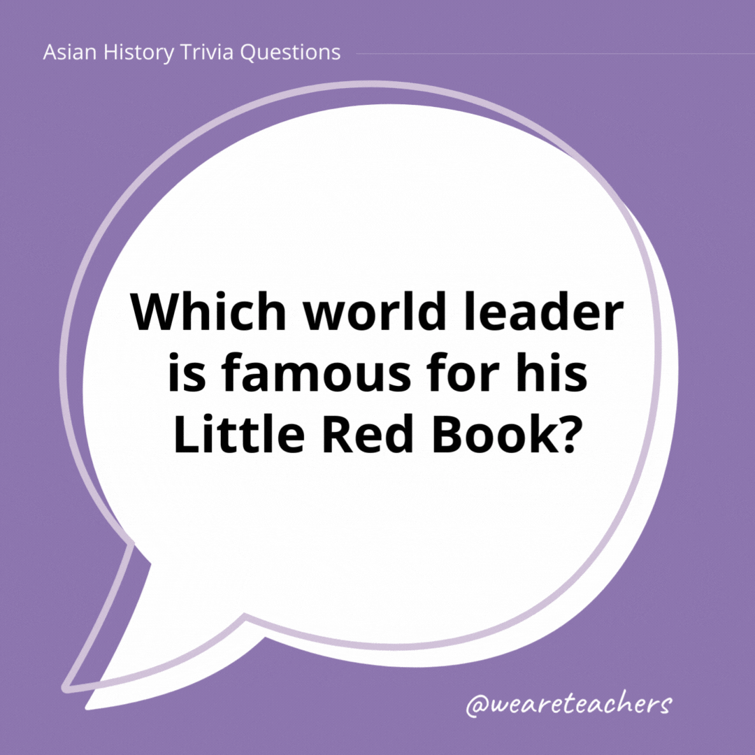 Which world leader is famous for his Little Red Book?