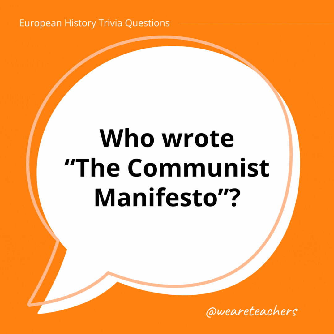 Who wrote “The Communist Manifesto”?

German socialists Karl Marx and Friedrich Engels.