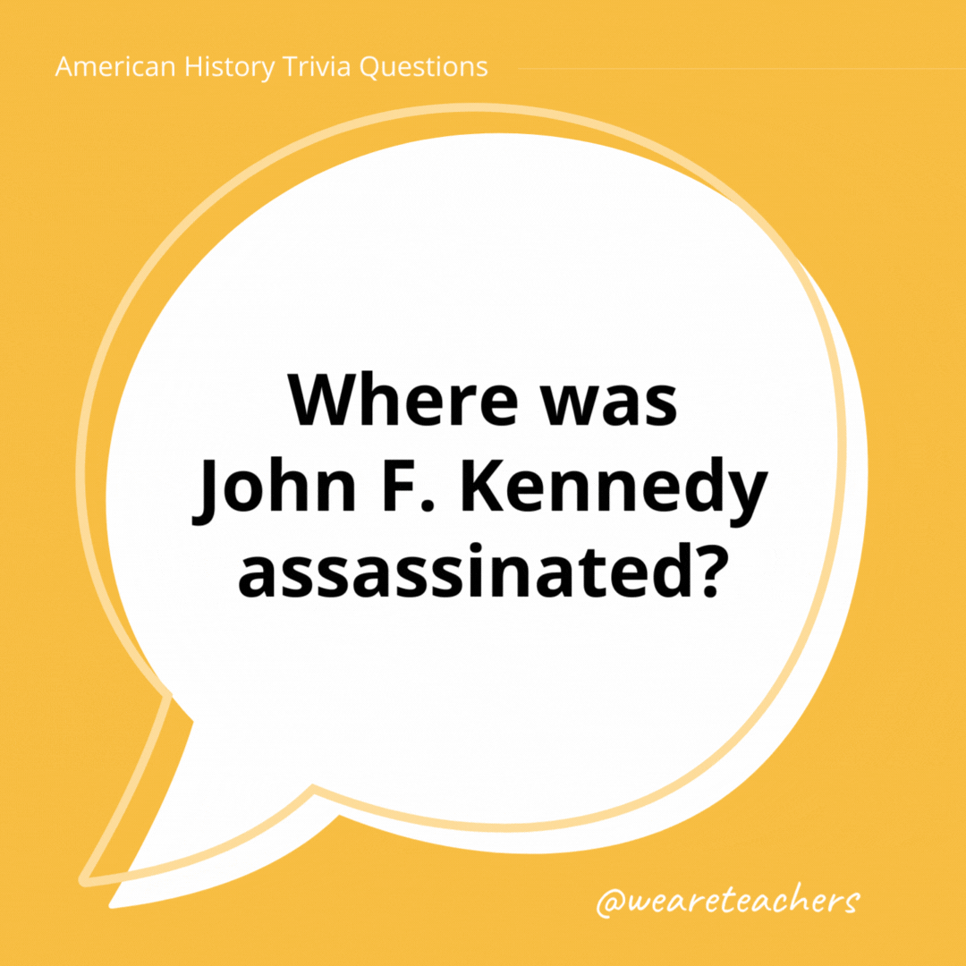 Where was John F. Kennedy assassinated?

Kennedy was assassinated in Dallas, Texas, on November 22, 1963.