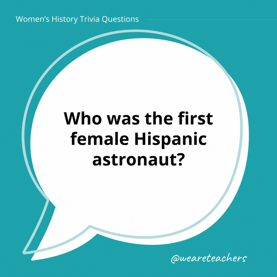 Who was the first female Hispanic astronaut?

Ellen Ochoa.
