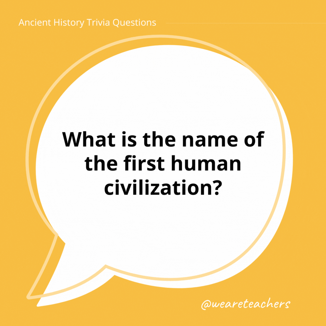 What is the name of the first human civilization?

Mesopotamia.