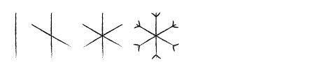 Example of how to draw an easy snowflake.