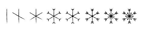 Example of how to draw a moderately difficult snowflake.
