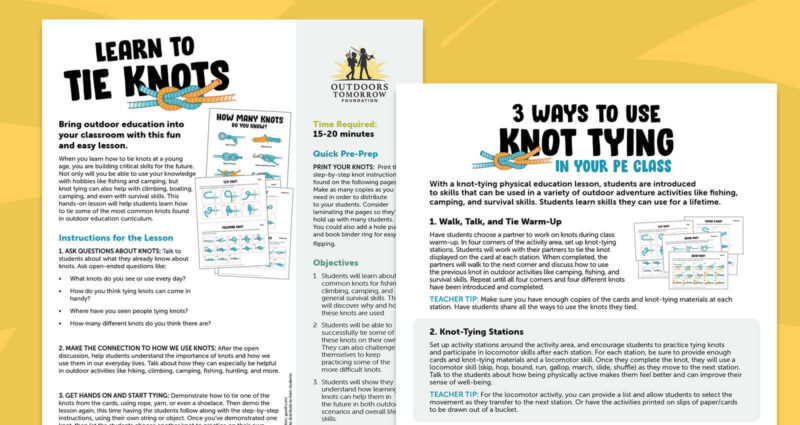 Image for How to Tie Knots Lesson Plan