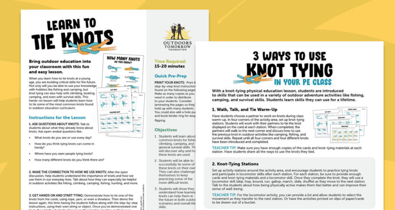 Free Printable Cards on How To Tie Knots