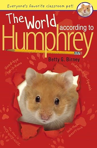 Book cover of Humphrey series by Betty Birney as an example of chapter books for third graders