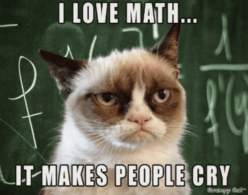 "I love math... it makes people cry"