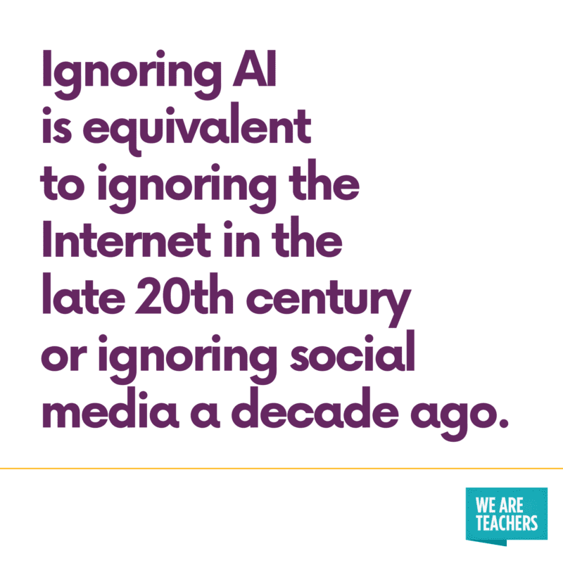 "Ignoring AI is equivalent to ignoring the Internet in the 20th Century"