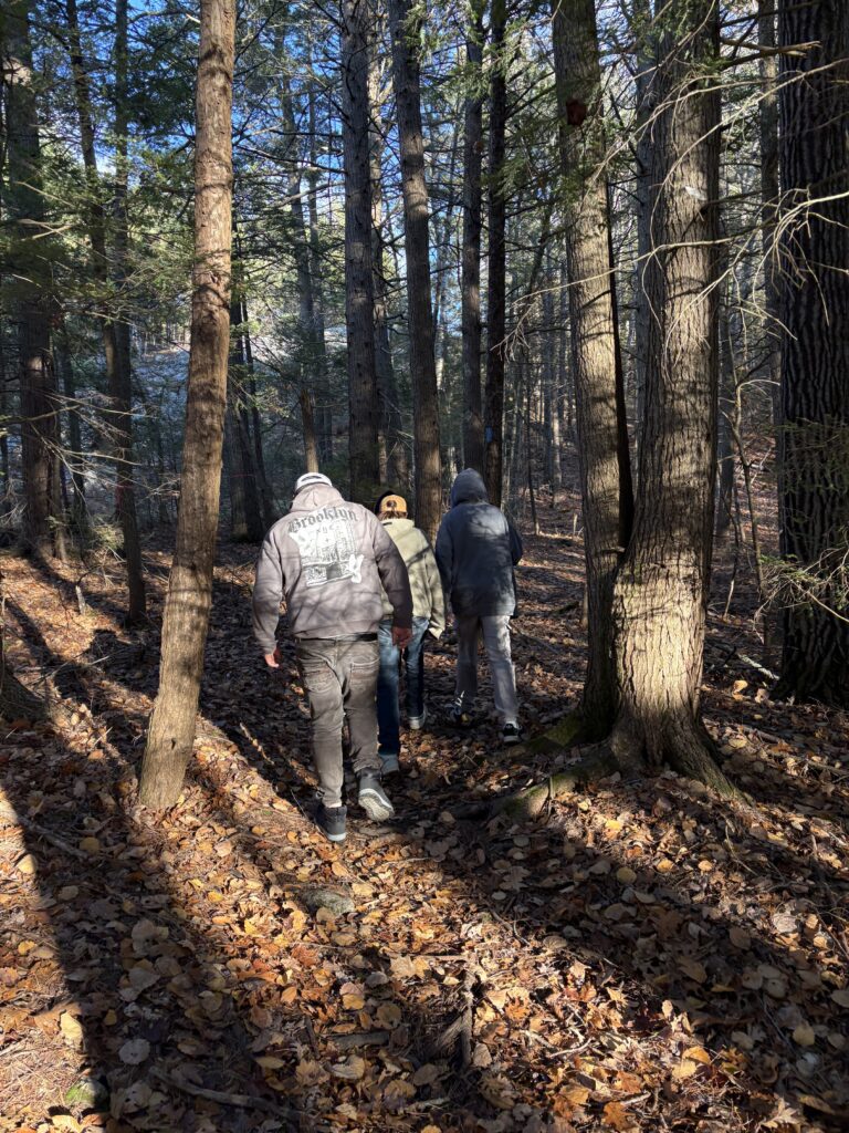 Trundy's students hiking