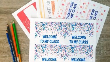 Free Printable Welcome Postcards for Teachers - WeAreTeachers