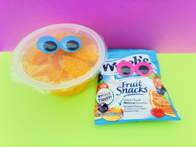 April Fools Jokes for Teachers to Play on Students two snacks with wobbly eyes to celebrate April Fools' Day