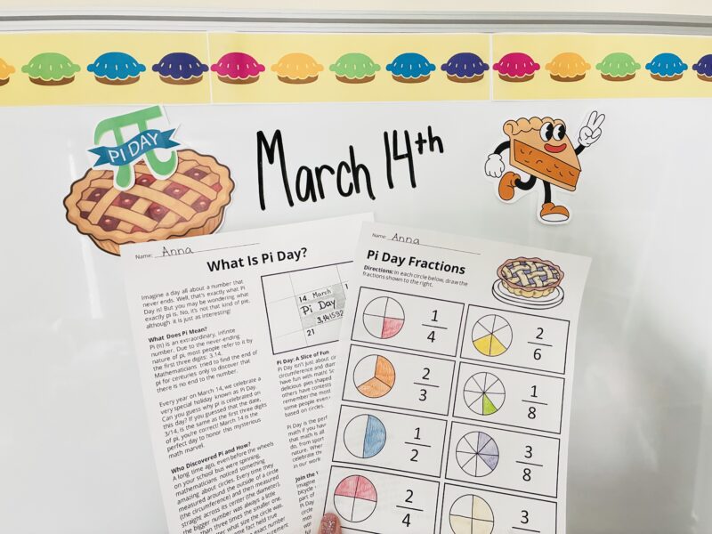two pi day worksheet printable examples