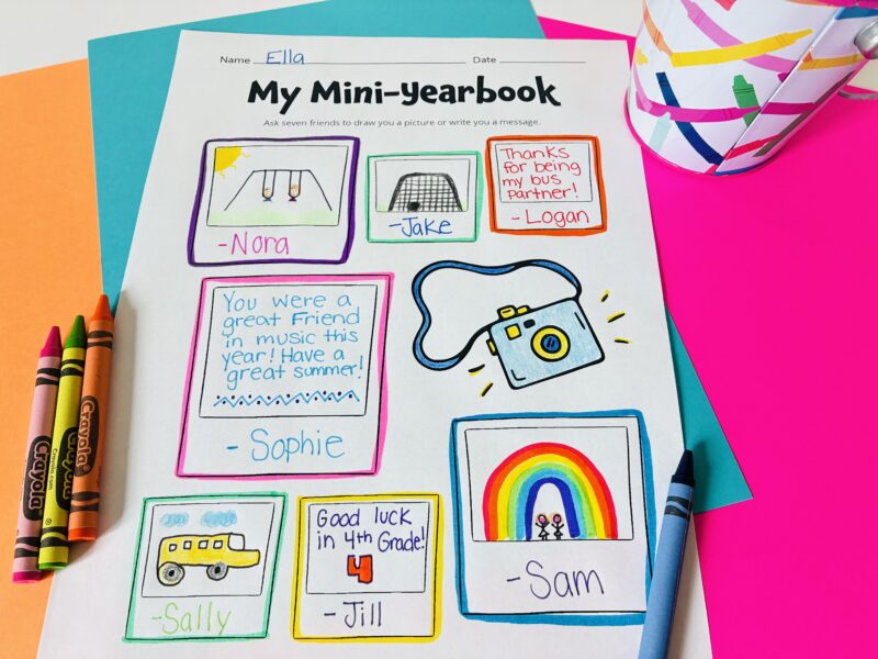 End of Year Activities an end of year activity printable activity for students