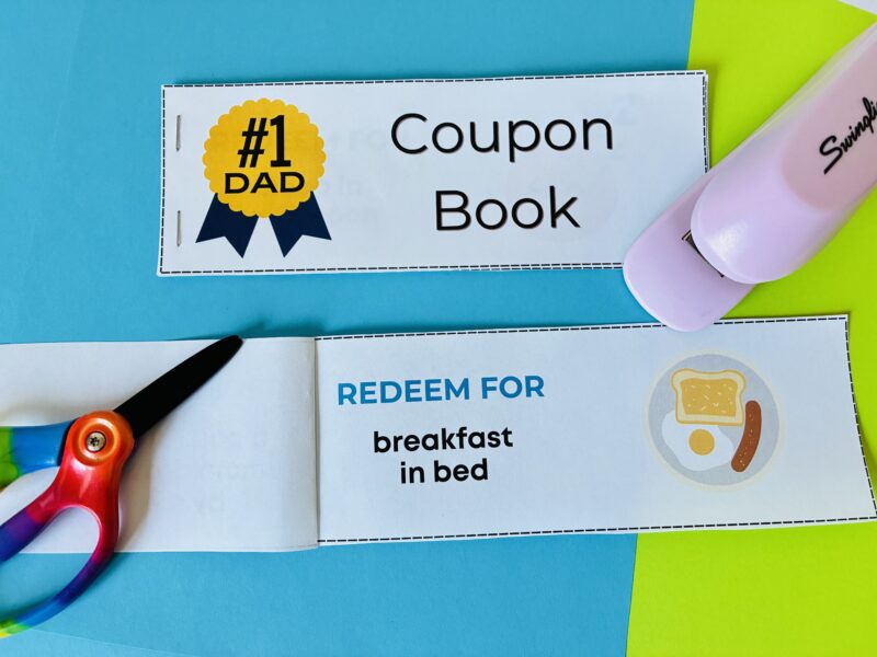 a Father's Day coupon book