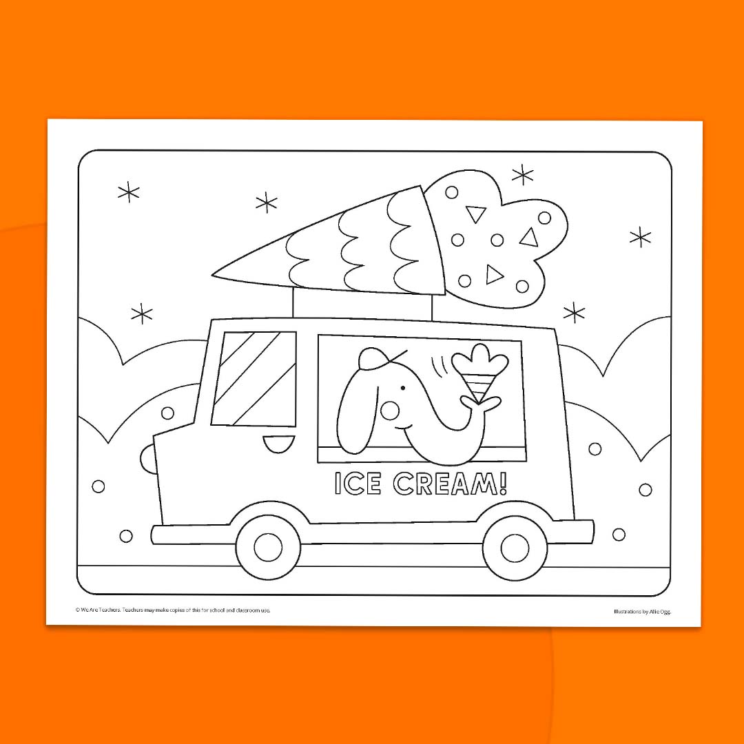 Ice Cream Coloring Pages: Free Download for Summer Fun - Honct.com
