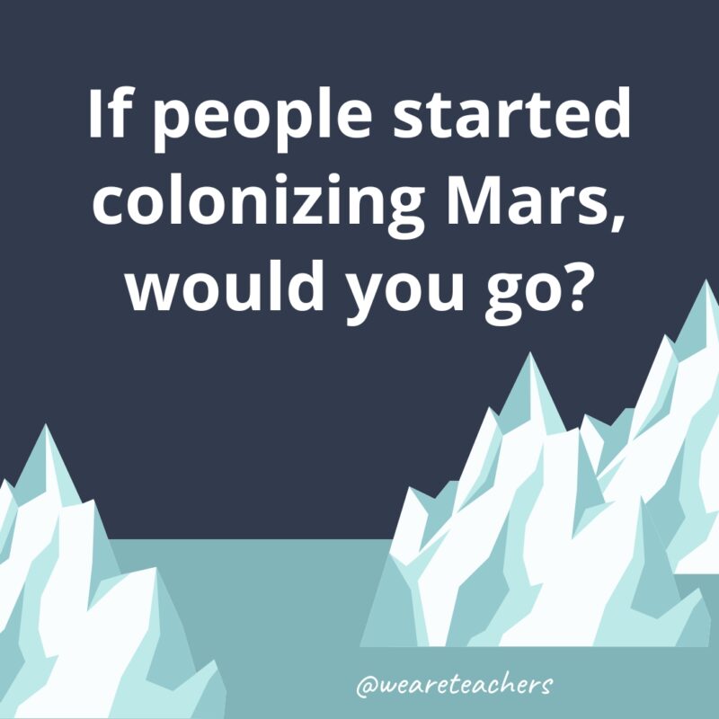 If people started colonizing Mars, would you go?