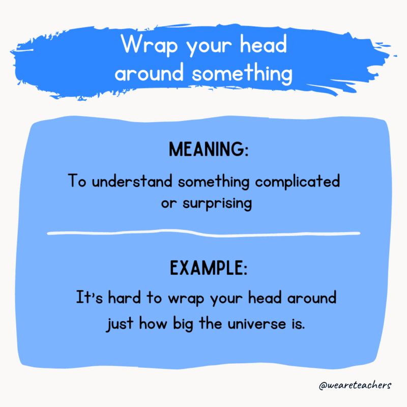 Idiom of the day: Wrap your head around something