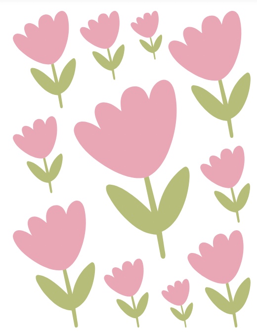 multi-sized flower template 