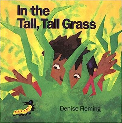 Book cover In the Tall, Tall Grass by Denise Fleming, as an example of big books