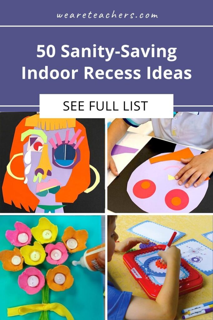 When the weather's too cold to go outside, here are 50 indoor recess ideas that have been tried and tested by teachers.