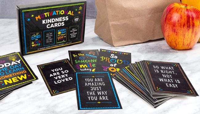 Motivational Kindness Cards with encouraging sayings