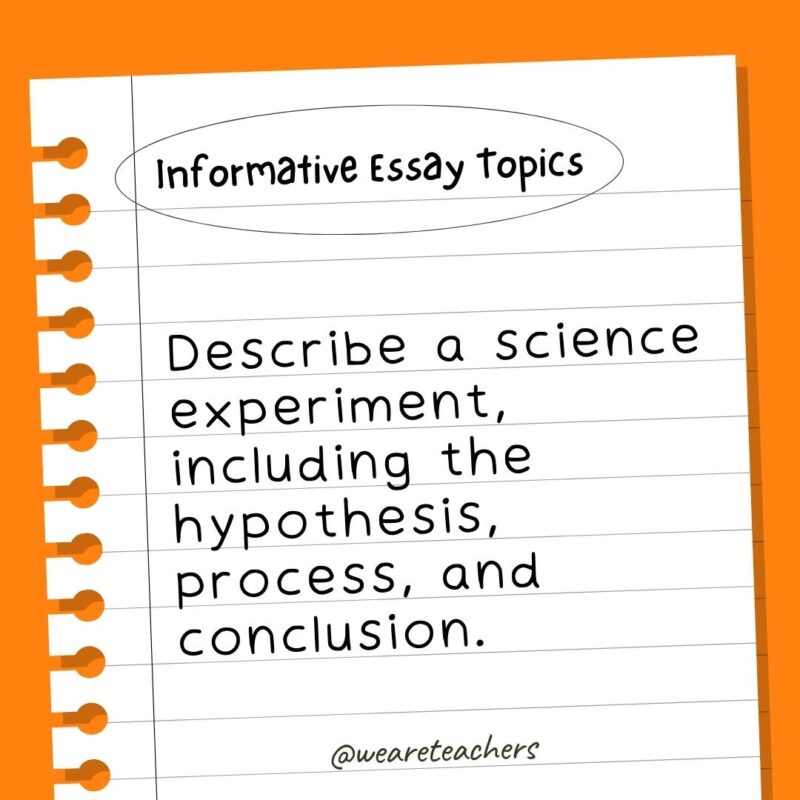 Describe a science experiment, including the hypothesis, process, and conclusion.