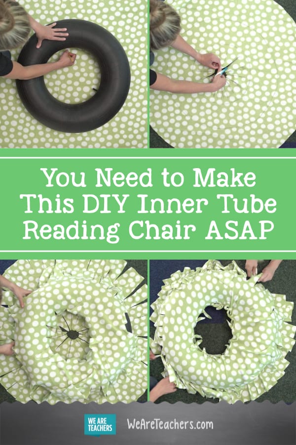 You Need to Make This DIY Inner Tube Reading Chair ASAP