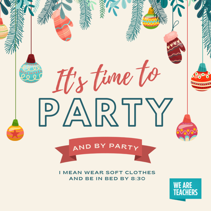 Honest holiday card for teacher