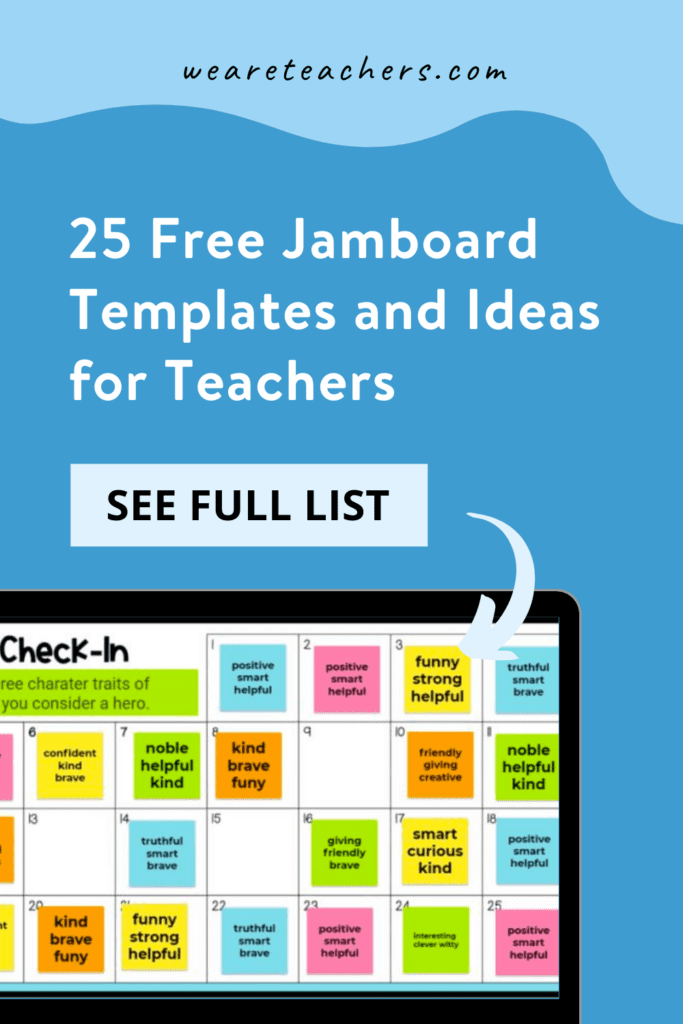25 نموذجًا وأفكارًا مجانية من Jamboard للمعلمين في كل مستوى