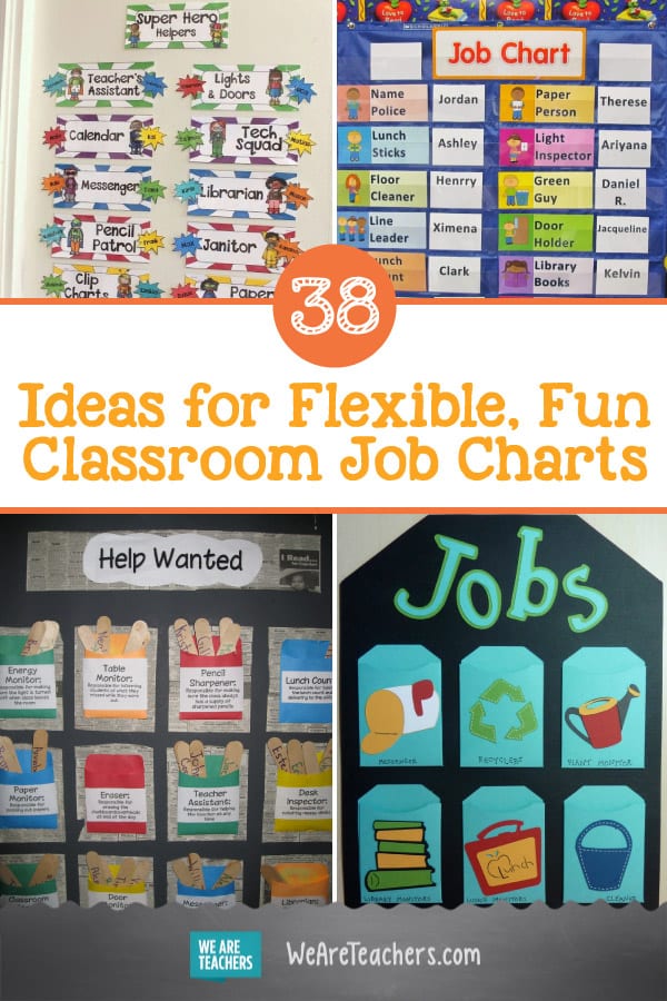 38 Ideas for Flexible, Fun Classroom Job Charts