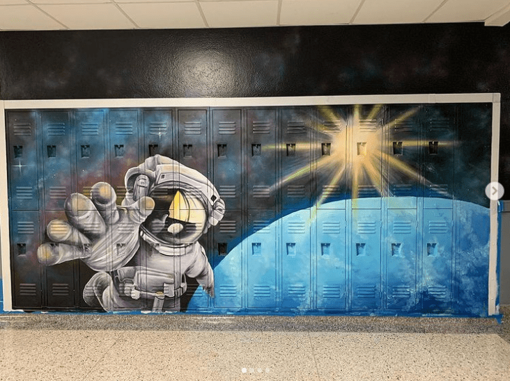 Journey to space mural