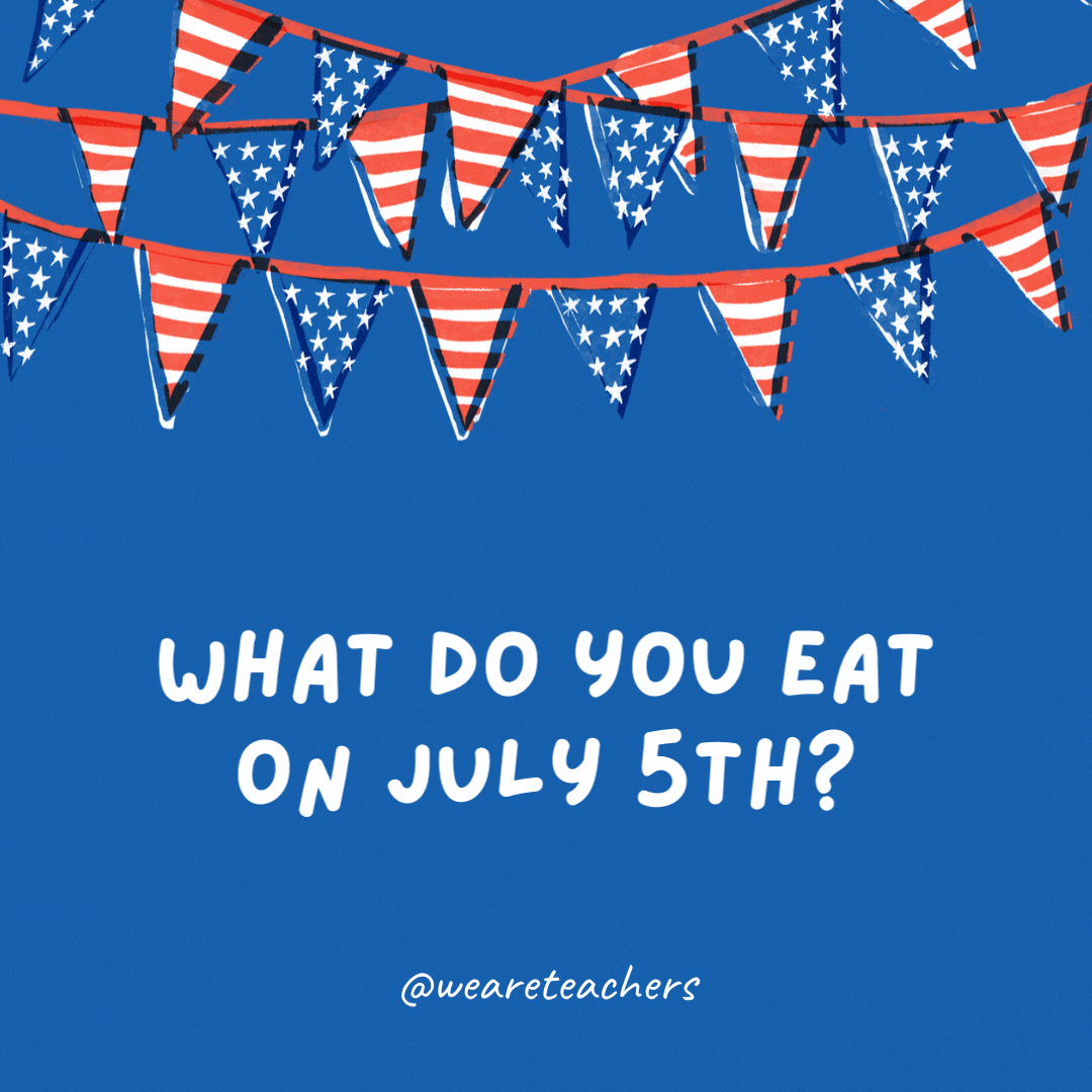 What do you eat on July 5th?