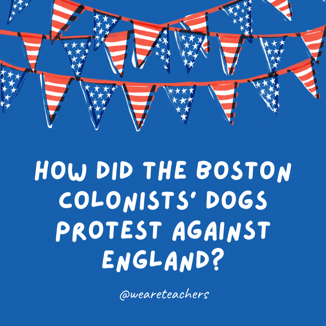 How did the Boston colonists