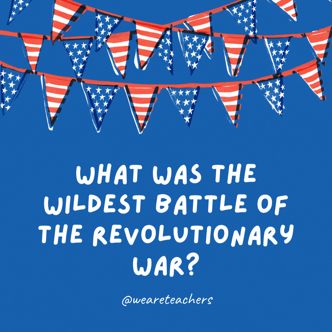 What was the wildest battle of the Revolutionary War?