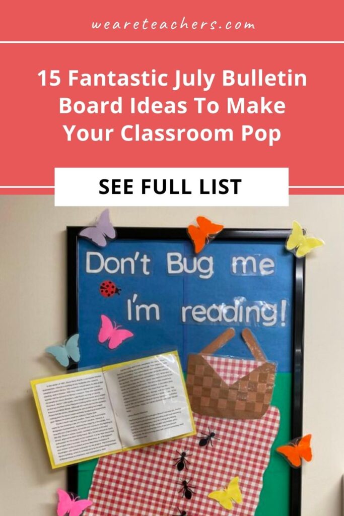Get inspired this summer with these July bulletin board ideas. Perfect for celebrating the Fourth of July and summer fun!