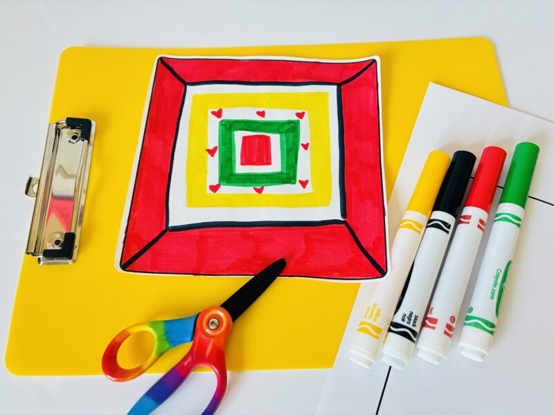 a quilt patch designed to showcase the meaning of Juneteenth