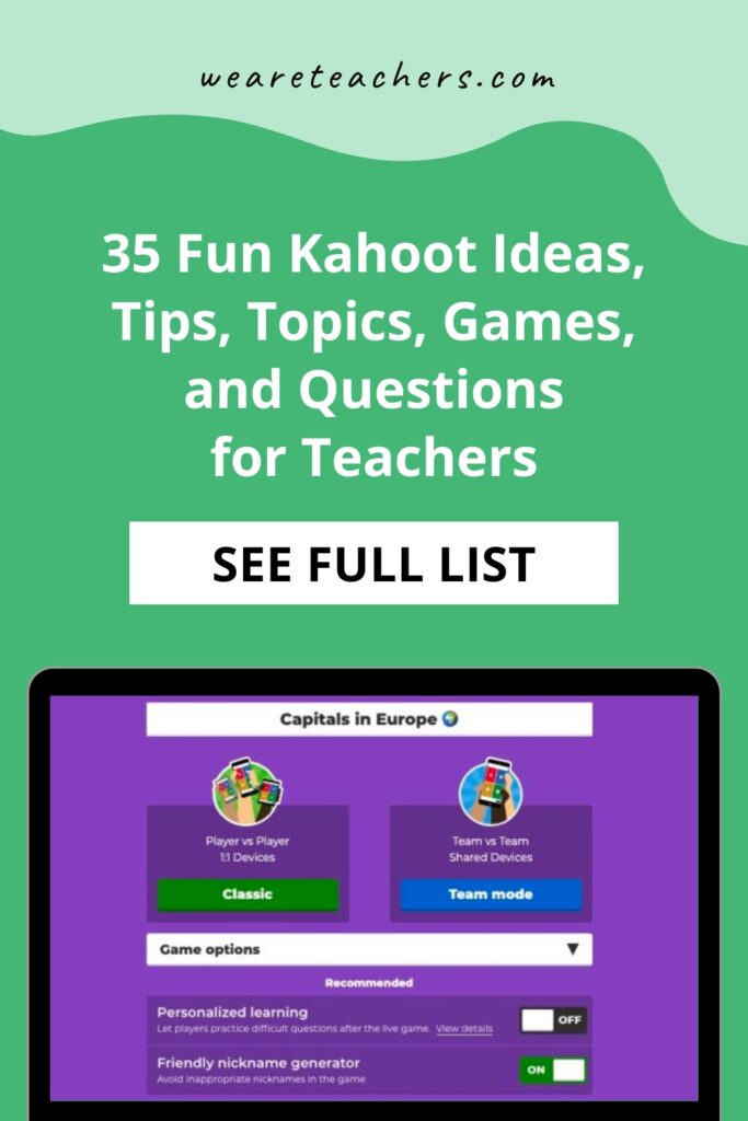 Use these Kahoot ideas and tips to bring new life to this classroom favorite. with interesting Kahoot games, topics, questions, and more.