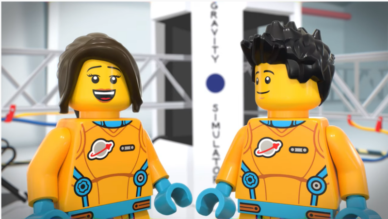Picture of two LEGO Education astronaut characters