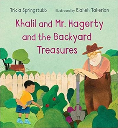 Book cover for Khalil and Mr. Hagerty and the Backyard Treasures as an example of second grade books