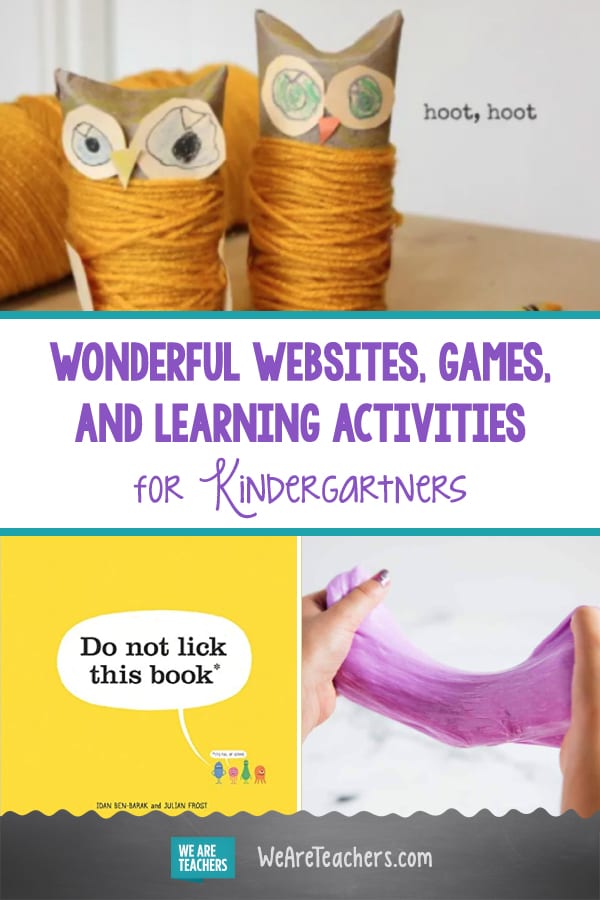 Wonderful Websites, Games, and Learning Activities for Kindergartners