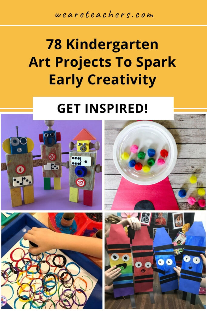 Young kids are absolutely full of creativity, and these kindergarten art projects give them so many new ways to express it all!