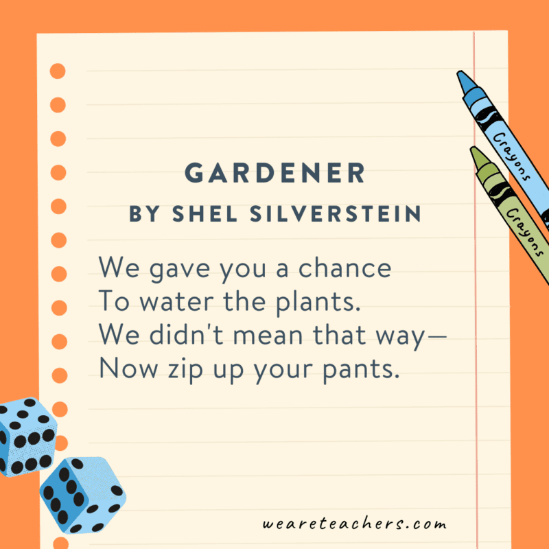 Gardener by Shel Silverstein